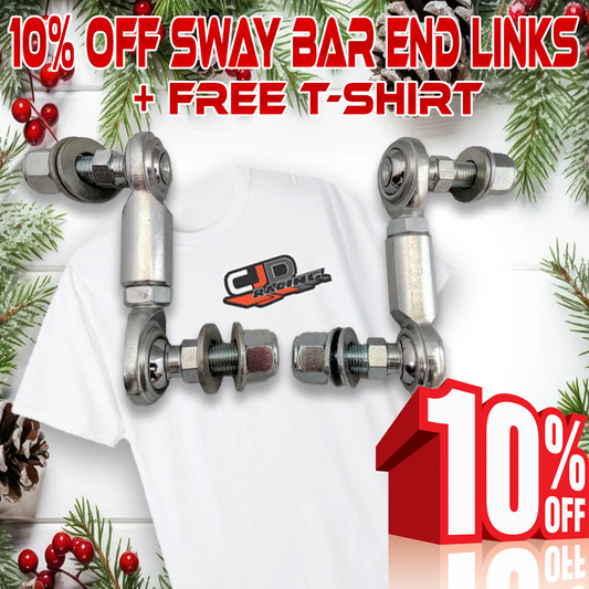 12 Deals Of Xmas - 10% OFF Sway Bar End Links + Free T-Shirt